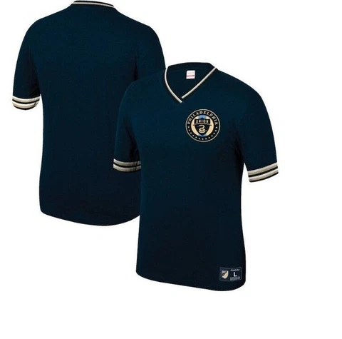 MLS Authentic Mitchell & Ness Philadelphia Union Soccer Jersey Shirt New S $50 Cover