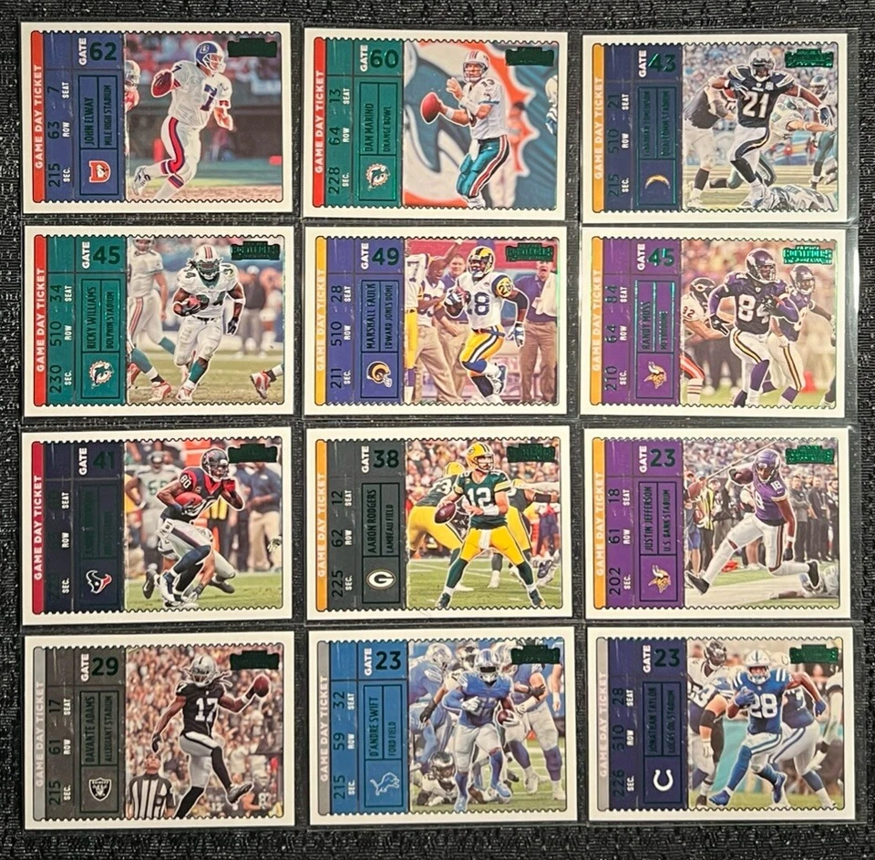 2022 Contenders Game Day Ticket GREEN Insert Complete Your Set You Pick Card - Image 1 of 1
