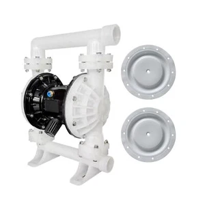 Pneumatic double diaphragm pump, 1.5 inch inlet and outlet, polypropylene bod... - Picture 1 of 7