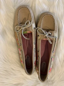 Sperry Top Sider Womens Floral Print. EUC 9.5 - Picture 1 of 9