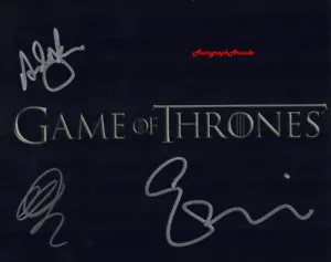 GAME OF THRONES Cast Signed Original Autographed Photo 10x8 COA/LOA #5 - Picture 1 of 1