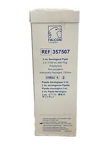 (100/Pk) CORNING FALCON 2mL PS Aspirating Pipettes Pipets Individual Wrap 357507 - Picture 1 of 5