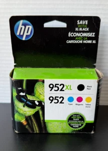 Neu Original-Zubehör-Hersteller HP 952XL schwarz 952 Farbe Tinte 4er-Pack Set in Einzelhandelsverpackung XL EXP 11/2020 - Bild 1 von 2