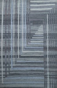 Modern Hand-Knotted Wool 150X240 Vintage Gray Living Room Carpet SH134 - Picture 1 of 7