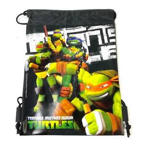 Tennage Mutant Ninja Turtle Drawstring backpack Sport Gym Bag for Kids - Black