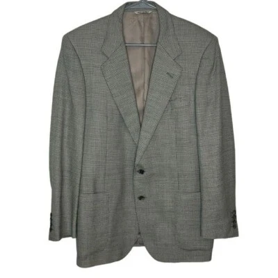 Blazer masculino vintage Lanvin 100% lã virgem tamanho 50 casaco esportivo carreira empresarial - Imagem 1 de 4