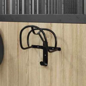 Soporte de bridas pared hierro negro vidaXL - Imagen 1 de 8