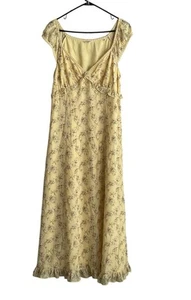 Maxi Vestido Max Studio London Amarillo Grande Hada Babydoll Cottagecore MilkMaid - Imagen 1 de 5