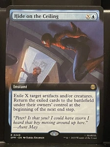 Hide on the Ceiling EXTENDED #249 NM/M MTG Spiderman Magic Card Blue Rare - Picture 1 of 1