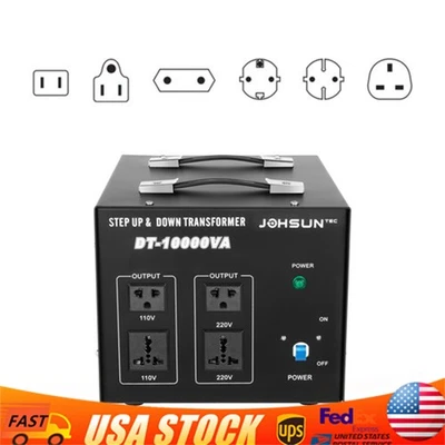 8000W Voltage Converter Transformer Step Up Down 110V to 220V, 220V to 110V NEW - Image 1 of 4