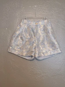 Meila stilvolle hellblaue Damenshorts Medium neu ohne Etikett elastisch hinten in der Taille gefüttert - Bild 1 von 9