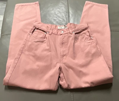 JEANS VINTAGE GAP MUJER TIRO ALTO ALGODÓN ROSA 5 BOLSILLOS TALLA 12 GENIALES Foto 1 de 4