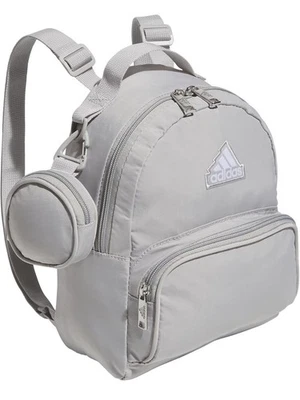 adidas Gir's/Women's Grey Two/Silver Must-Have Mini Backpack (5157760) - NWT - Image 1 of 2