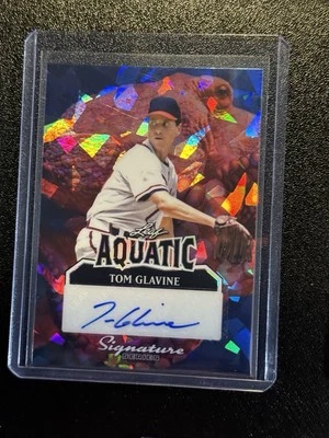 2025 Leaf 签名勇士名人堂 Tom Glavine 签名 - 水上亲笔签名 真品 #d 1/1 — 第 1/2 张图片