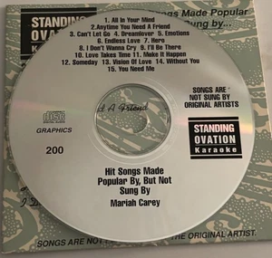 200 Mariah Carey STANDING OVATION  KARAOKE CDG 15 Tracks EUC - Picture 1 of 3