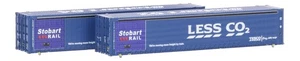 2F-028-005 Dapol N 45ft Curtainside Container Twin Set Less CO2 (Pre-Owned) - Picture 1 of 1