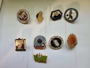 Lot of 9 Bowling Award Pins Tie Tacks Brooch Lapel Pin Lot #5 - Picture 1 of 12