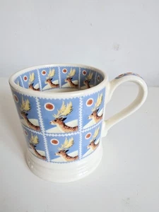 Emma Bridgewater Half Pint Mug Christmas Stamps Reindeer New Unused Rare - Picture 1 of 6
