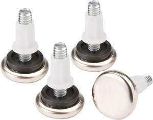 SoftTouch 1 1/16" Redondo Ajustable Atornillable Nivelación 1-1/16", Plateado - Imagen 1 de 3