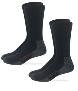 Carolina Ultimate Mens Merino Wool All Season Crew Socks 2 Pair Pack - Picture 1 of 5