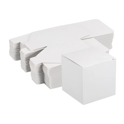 Carta Cartone Scatole Ondulato Carta Scatola Bianco 2.8" x 2.8" x 2.8" 30pz - Immagine 1 di 4