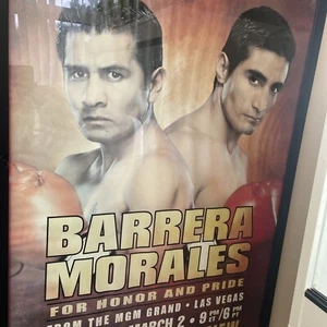 Original Fight Poster Barrera V Morales - Picture 1 of 5