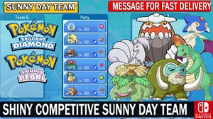 Pokémon Diamante Brillante y Perla Brillante Brillante Equipo Competitivo ¡Listo para la Batalla!¡! - Imagen 1 de 1
