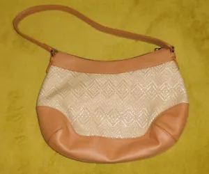 NEW M&S Straw and Leather Effect Shoulder Bag - Picture 1 of 1