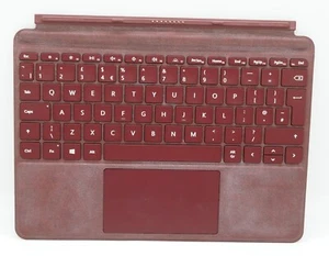 Microsoft Surface Go 3 2 1 Signature Cherry Red Type Cover UK Keyboard 1840 - Picture 1 of 7