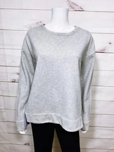 Banana Republic Womens Sweatshirt Size M Gray w/Back Shirt Long Sleeve Pullover - Picture 1 of 6