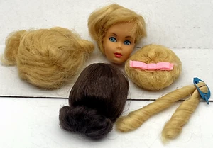 Barbie Hair Fair Head with Hairpieces Wigs 1966 Fashion Doll - Picture 1 of 8