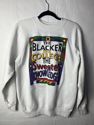 Pullover Blacker The College Sweeter The Knowledge cuello redondo para hombre talla XL de colección Foto 1 de 4