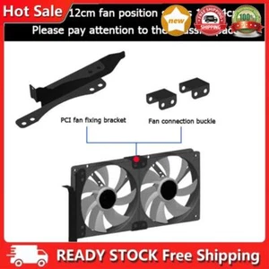 PCI Slot Dual Fan Mount Rack Bracket 90mm 120mm for Desktop Graphics Video Cards - Bild 1 von 7