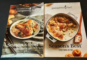 Pampered Chef Lot Of Two Seasons Cook Booklets Fall Winter 2020 And 2021 - Picture 1 of 4