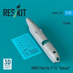 ResKit 1:72 Grumman F-14 Tomcat TARPS Recon Pod 1 pieza detalle impreso en 3D RSU72-0147 - Imagen 1 de 3