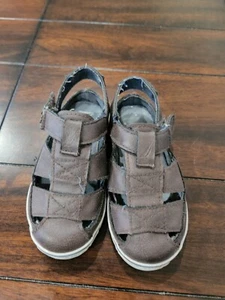 Nautica Toddler Boy's Mikkel 2 Faux Leather Fisherman Sandal CD4 Brown Size US:8 - Picture 1 of 4