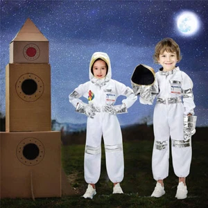 Astronauten Kostüm Kinder Jungen Mädchen NASA Raumanzug Cosplay Karneval Outfit - Bild 1 von 12