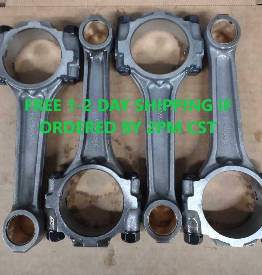 4 OEM Connecting Rods Rod 2.2 2.5 Dodge Chrysler Turbo Daytona 4323958 - Image 1 of 1