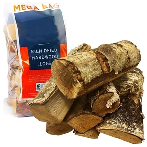 Firewood Logs 22L Kiln Dried Logs Easy To Light & Ready To Burn Hardwood Birch - Imagen 1 de 2