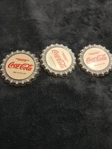 Coca Cola Bottle Cap Bottle Caps Lot of 3 - Picture 1 of 4