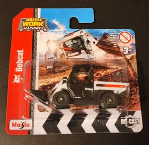 Maisto Mini Macchine da Lavoro Bobcat Toolcat 4x4 Secchio Nero Metallo Die Cast - Foto 1 di 2