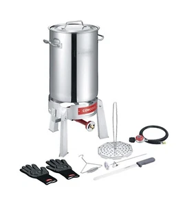Kit de freidora de pavo de lujo de acero inoxidable con quemador de titanio - Imagen 1 de 7