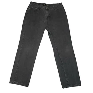 Vintage 1990's Jordache Women's Black Cotton Denim Jeans size 15/16 Low Rise - Picture 1 of 16