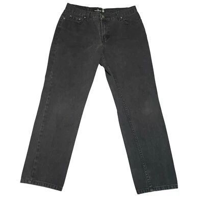 Pantalones de mezclilla de algodón negros vintage de los años 90 Jordache para mujer talla 15/16 tiro bajo Foto 1 de 4