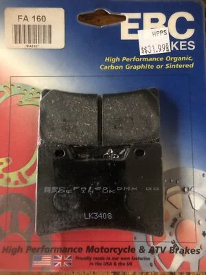 Pastillas de freno Yamaha V Max VMX 1200 FZR1000 YZF600R FA160 pastillas orgánicas  Foto 1 de 4