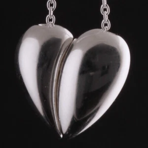 Ciondolo sterling GEORG JENSEN # 638. Argento, Cuore di Georg Jensen. R. Overgaard - Foto 1 di 5