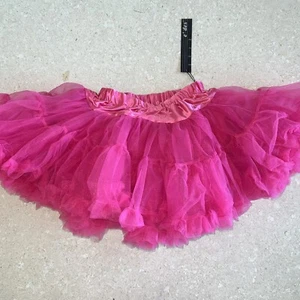 New Pink Princess Pettiskirt Tulle Skirt Girls Large  8 10 12 - Picture 1 of 3