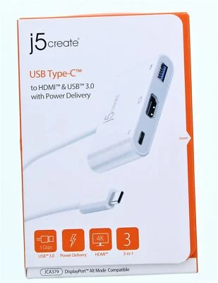 j5 Create USB Type-C to HDMI & USB 3.0 with Power Delivery - Image 1 of 2
