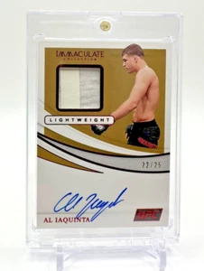 2021 Panini Immaculate Collection UFC Red Patch Auto #MA-IAQ /25 Al Iaquinta - Picture 1 of 2