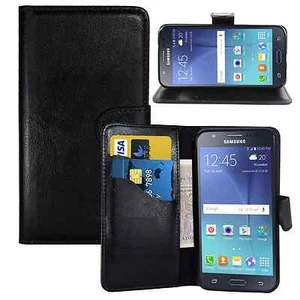 BLACK WALLET CARD SLOT stand GEL CASE FOR SAMSUNG S7 S8 S9 S10 A12 A13 A22 A335G - Picture 1 of 93